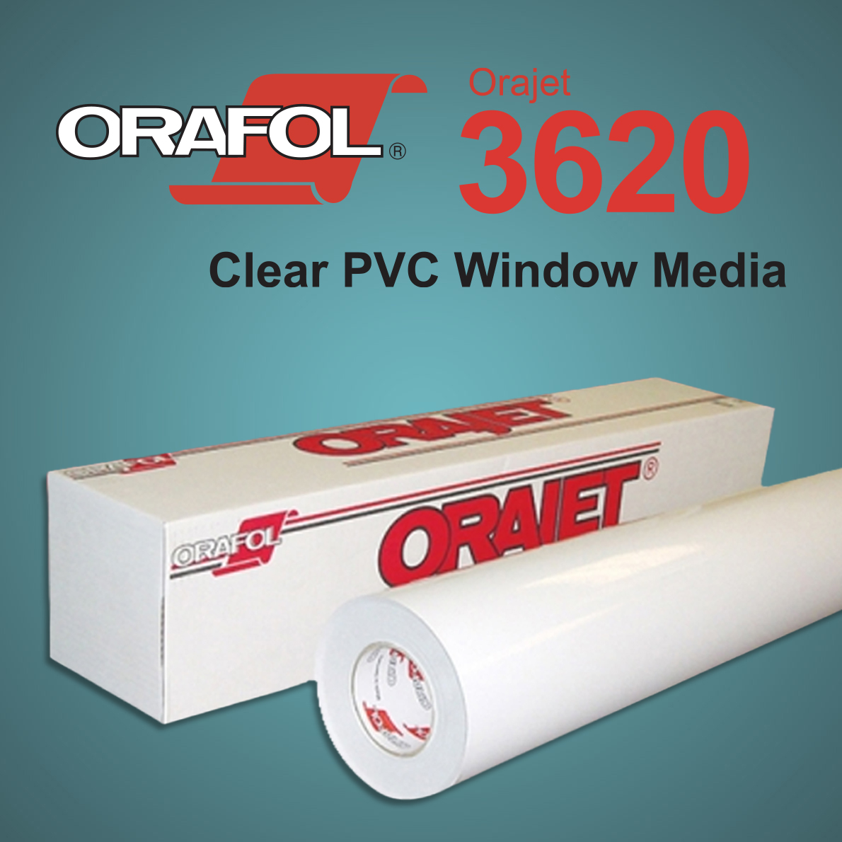 v5.SignMart > Printable Vinyl > SignMart Orajet ® 3620 Clear PVC